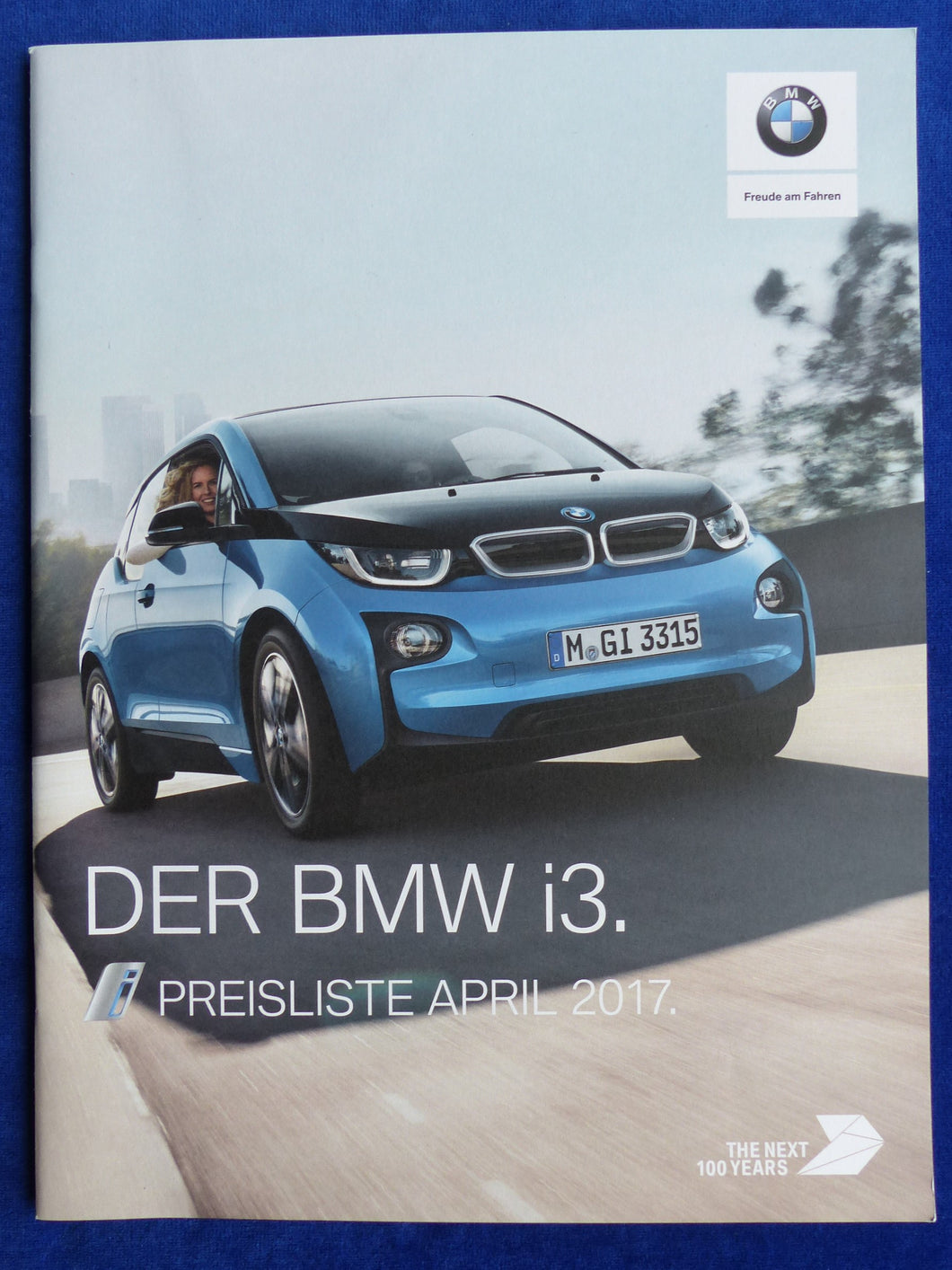 BMW i3 eDrive Elektroauto - Preisliste MJ 2017 - Prospekt Brochure 04.2017