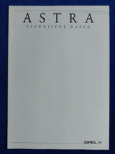 Lade das Bild in den Galerie-Viewer, Opel Astra GSi 16V Caravan Club MJ 1992 - Prospekt Brochure + Daten 09.1991
