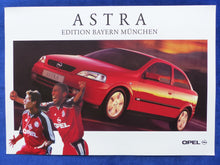 Lade das Bild in den Galerie-Viewer, Opel Astra Edition FC Bayern München MJ 2000 - Prospekt Brochure 02.2000
