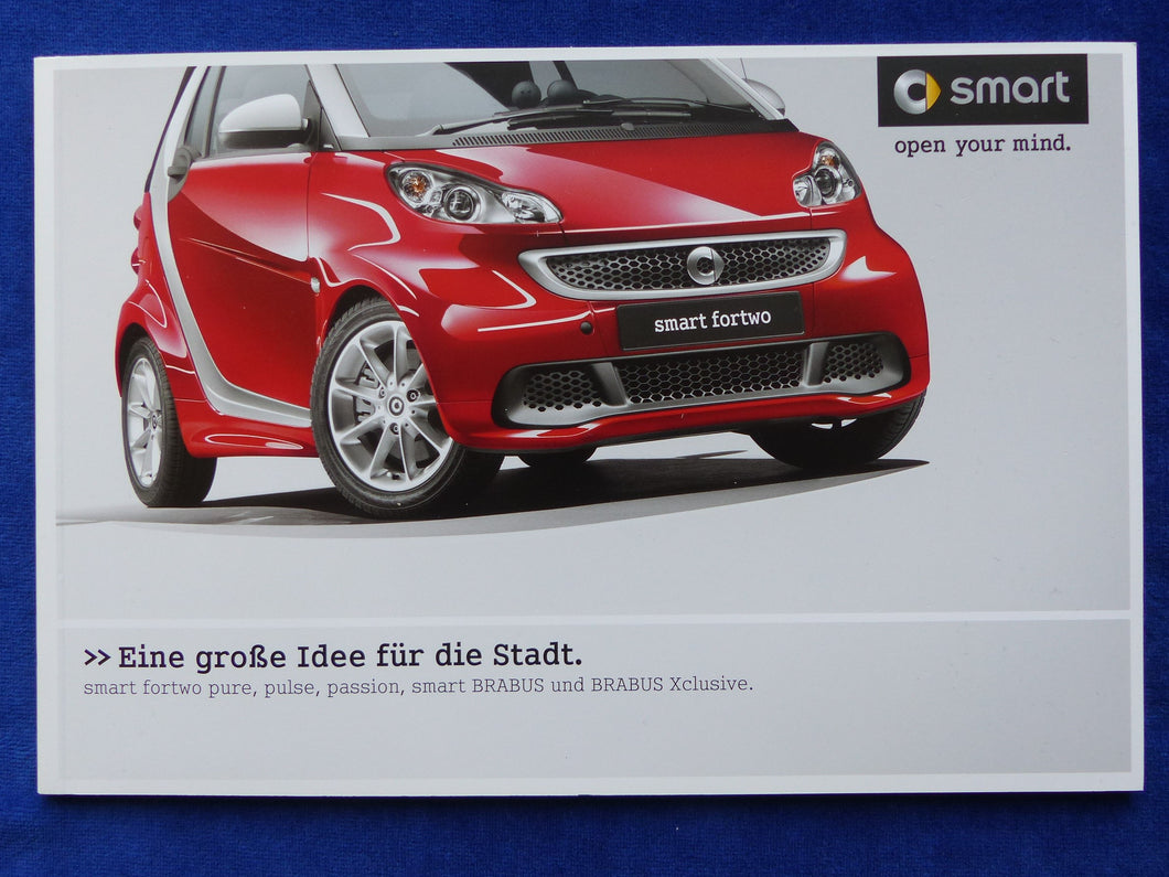 Smart fortwo Coupe Cabrio Brabus MJ 2014 - Prospekt Brochure 05.2013