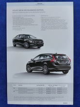 Lade das Bild in den Galerie-Viewer, Volvo S60 &amp; V60 Business Edition - Prospekt Preisliste Brochure 04.2014
