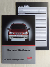 Lade das Bild in den Galerie-Viewer, Kia Carens MJ 2001 - Prospekt Brochure + Preisliste 11.2000
