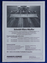 Lade das Bild in den Galerie-Viewer, Schmidt Vibro-Häufler Dammformer - Prospekt Brochure 90er
