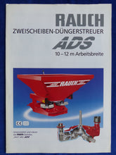 Lade das Bild in den Galerie-Viewer, Rauch Zweischeiben-Düngerstreuer ADS - Prospekt Brochure 05.1995
