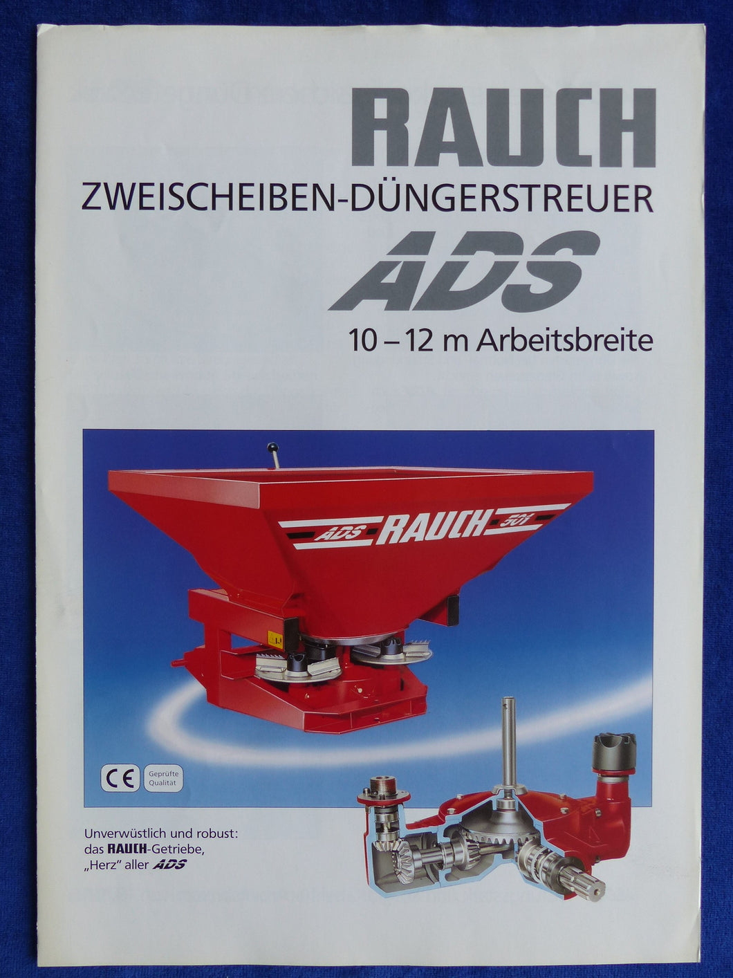 Rauch Zweischeiben-Düngerstreuer ADS - Prospekt Brochure 05.1995
