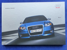 Lade das Bild in den Galerie-Viewer, Audi RS 4 Limousine quattro MJ 2006 - Hardcover Prospekt Brochure 10.2005
