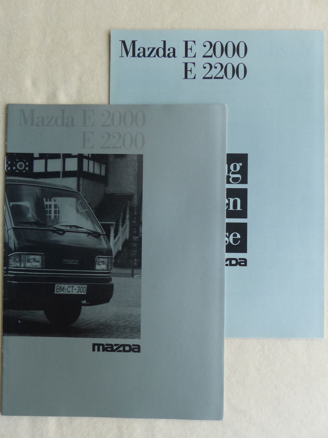 Mazda E 2000 2200 Transporter Bus - Prospekt Brochure + Preisliste 04.1985