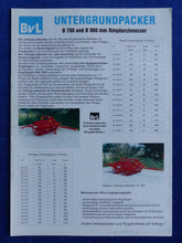 Lade das Bild in den Galerie-Viewer, BvL van Lengerich Untergrundpacker - Prospekt Brochure 90er
