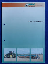 Lade das Bild in den Galerie-Viewer, BBG Ackerwalzen B 423 428 - Prospekt Brochure 90er
