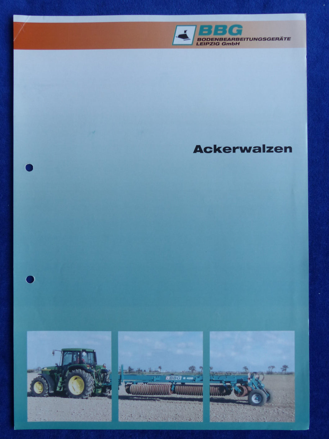 BBG Ackerwalzen B 423 428 - Prospekt Brochure 90er