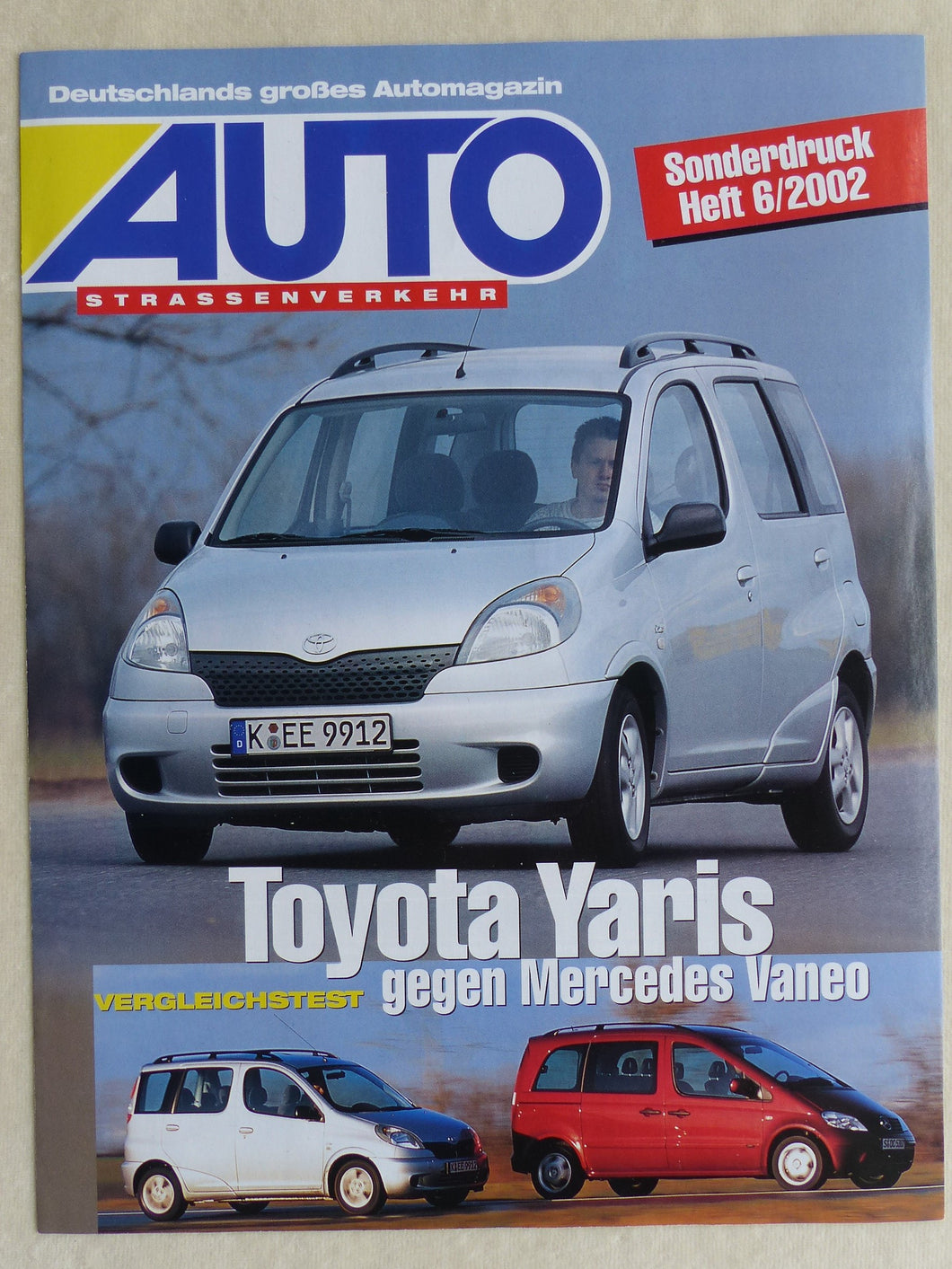Toyota Yaris Verso Mercedes Vaneo - Test - Sonderdruck AutoStr.Verkehr 06/2002