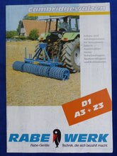 Lade das Bild in den Galerie-Viewer, RABE-WERK Cambridgewalzen D1 A3 Z3 - Prospekt Brochure 09.1993
