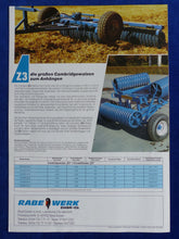 Lade das Bild in den Galerie-Viewer, RABE-WERK Cambridgewalzen D1 A3 Z3 - Prospekt Brochure 09.1993
