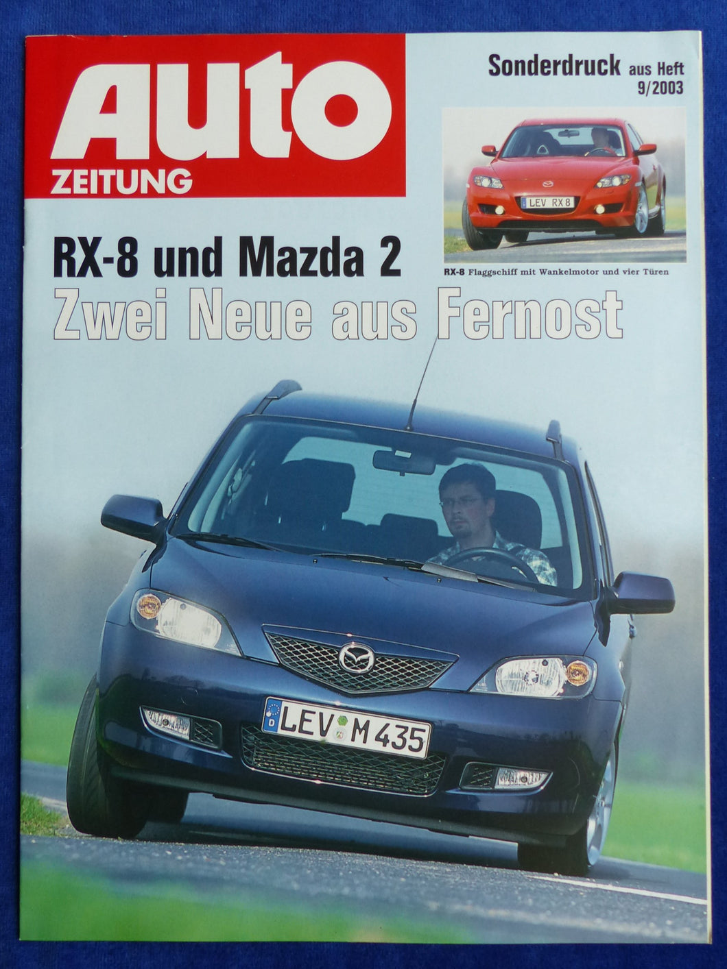 Mazda RX-8 Technik Mazda2 Kaufberatung - Sonderdruck Auto Zeitung 9/2003