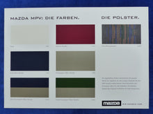 Lade das Bild in den Galerie-Viewer, Mazda MPV MJ 1997 - Prospekt Brochure + Daten + Farben 06.1996
