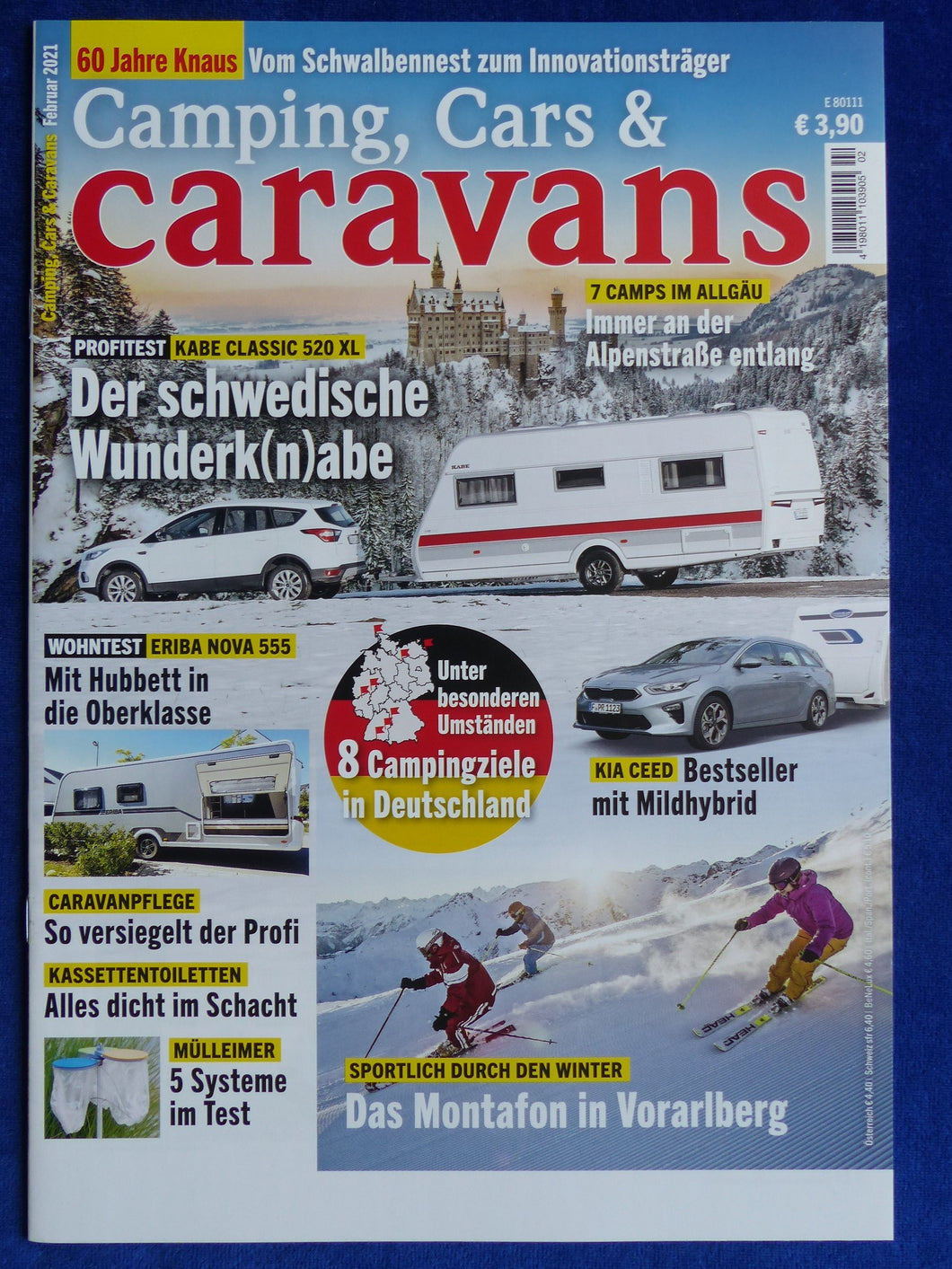 Kabe Classic 520 XL Wohnwagen - Sonderdruck Camping Cars & Caravans 2/2021