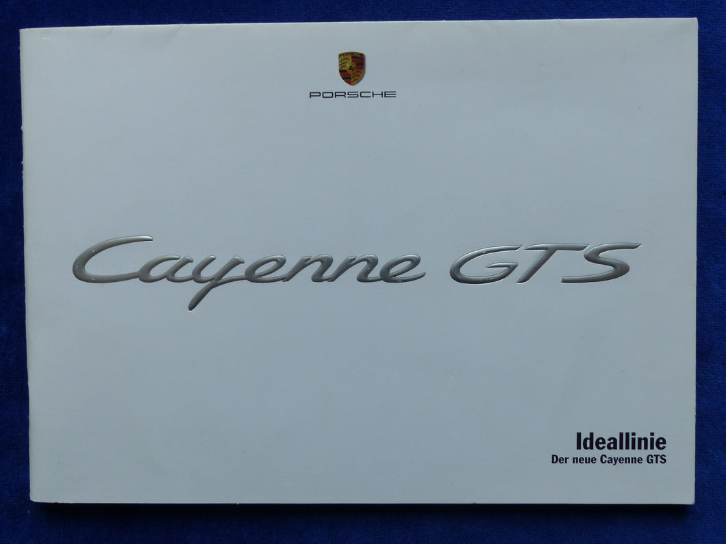 Porsche Cayenne GTS MJ 2008 - Preview Prospekt Brochure 08.2007