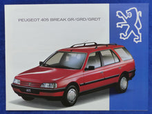 Lade das Bild in den Galerie-Viewer, Peugeot 405 Break GL GR SR MJ 1994 - 3x Prospekt Brochure 07.1993
