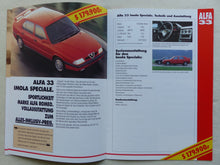 Lade das Bild in den Galerie-Viewer, Alfa Romeo Programm 1993 Österreich - 33 155 164 - Prospekt Brochure

