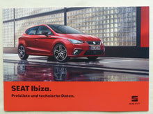 Lade das Bild in den Galerie-Viewer, Seat Ibiza FR Black Edition MJ 2020 - Prospekt Brochure + Preisliste 07.2019
