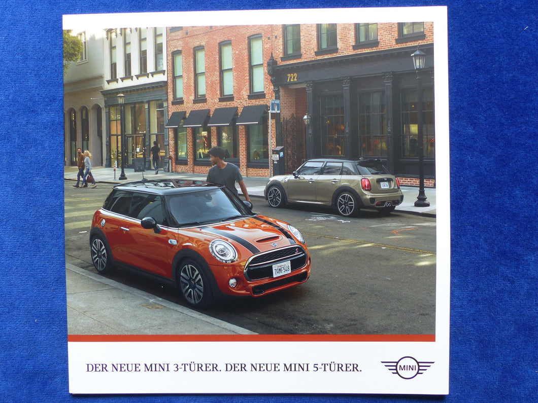 Mini 3-Türer 5-Türer One Cooper S MJ 2018 - Preview Prospekt Brochure 01.2018