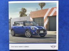 Lade das Bild in den Galerie-Viewer, Mini Cabrio One Cooper S - Prospekt Brochure 03.2018
