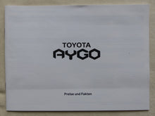 Lade das Bild in den Galerie-Viewer, Toyota Aygo MJ 2019 - Prospekt Brochure + Preisliste 06.2018
