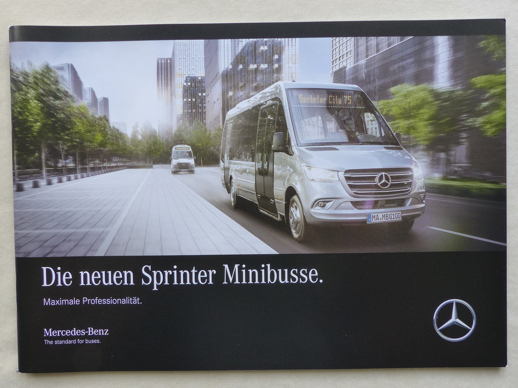 Mercedes-Benz Sprinter Minibusse City Travel MJ 2020 - Prospekt Brochure 08.2019