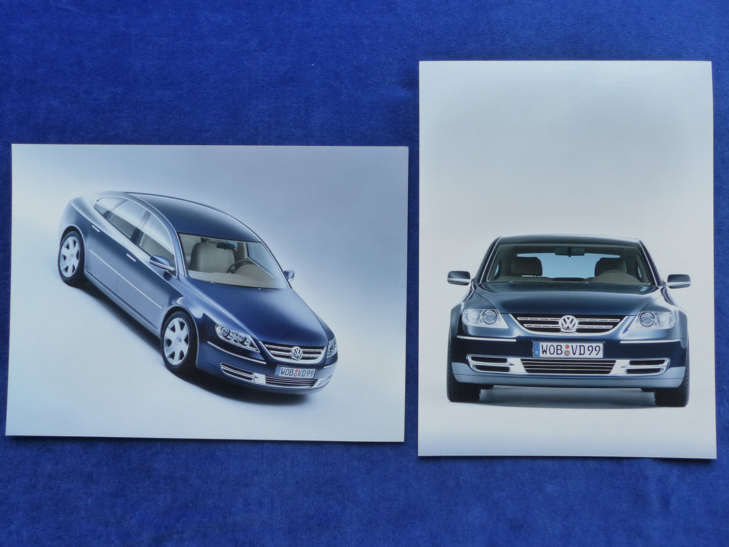 Volkswagen Studie Concept D Phaeton IAA - 2x Original Pressefotos 09.1999
