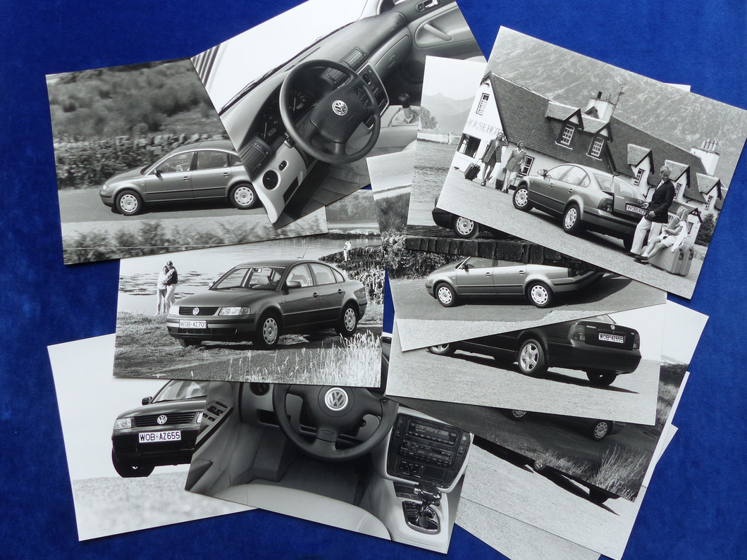 Volkswagen VW Passat MJ 1997 - Konvolut 12x Original Pressefotos 08.1996