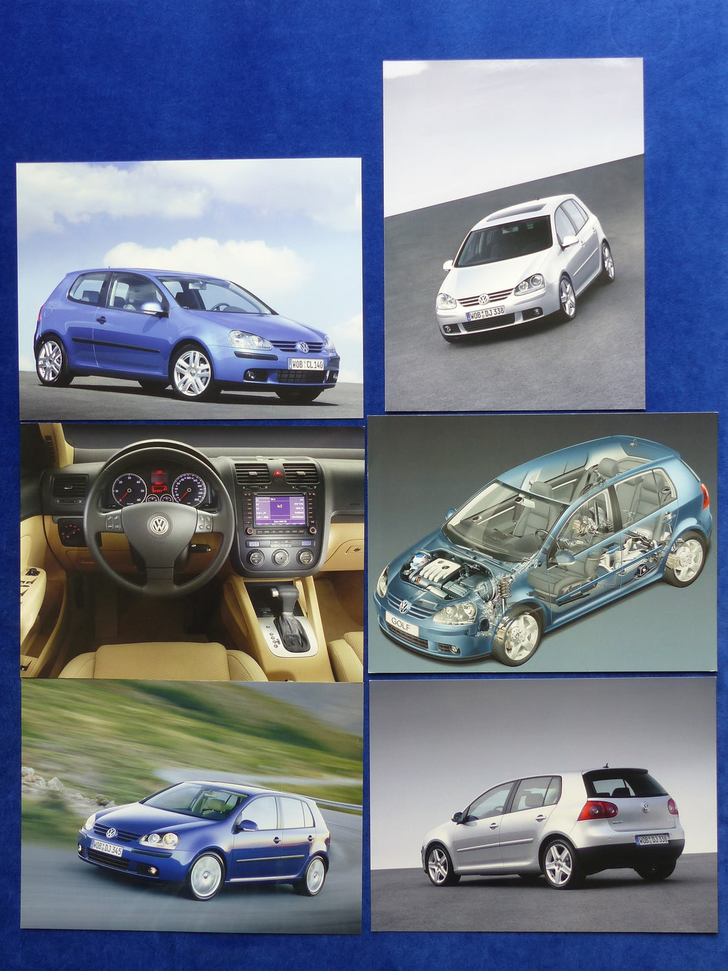 Volkswagen VW Golf MJ 2004 - Konvolut 6x Original Pressefotos 09.2003