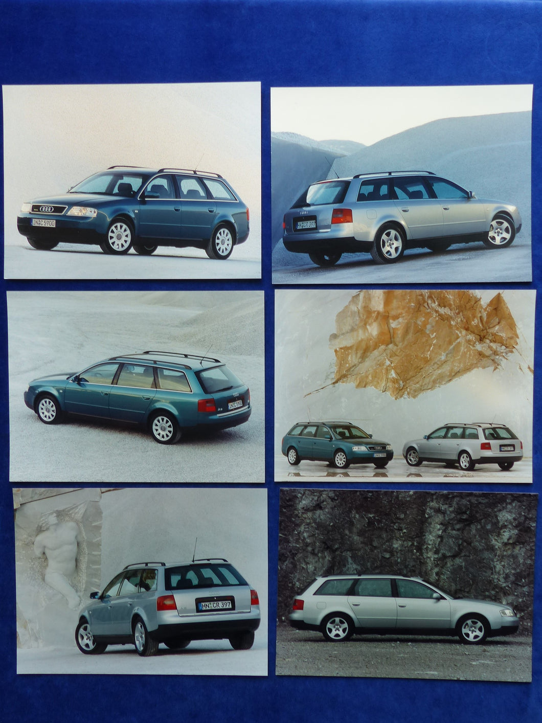 Audi A6 Avant Typ C5 MJ 1998 - Konvolut 6x Original Pressefotos 11.1997