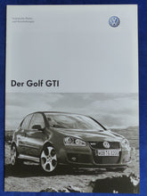 Lade das Bild in den Galerie-Viewer, VW Golf GTI Daten &amp; Ausstattungen MJ 2006 - Prospekt Brochure 10.2005
