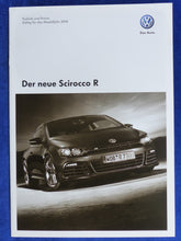 Lade das Bild in den Galerie-Viewer, VW Scirocco R 265 PS MJ 2010 - Prospekt Brochure + Preisliste 11.2009

