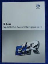 Lade das Bild in den Galerie-Viewer, VW R-Line Ausstattungen Golf Tiguan Passat MJ 2008 - Prospekt Brochure 11.2007
