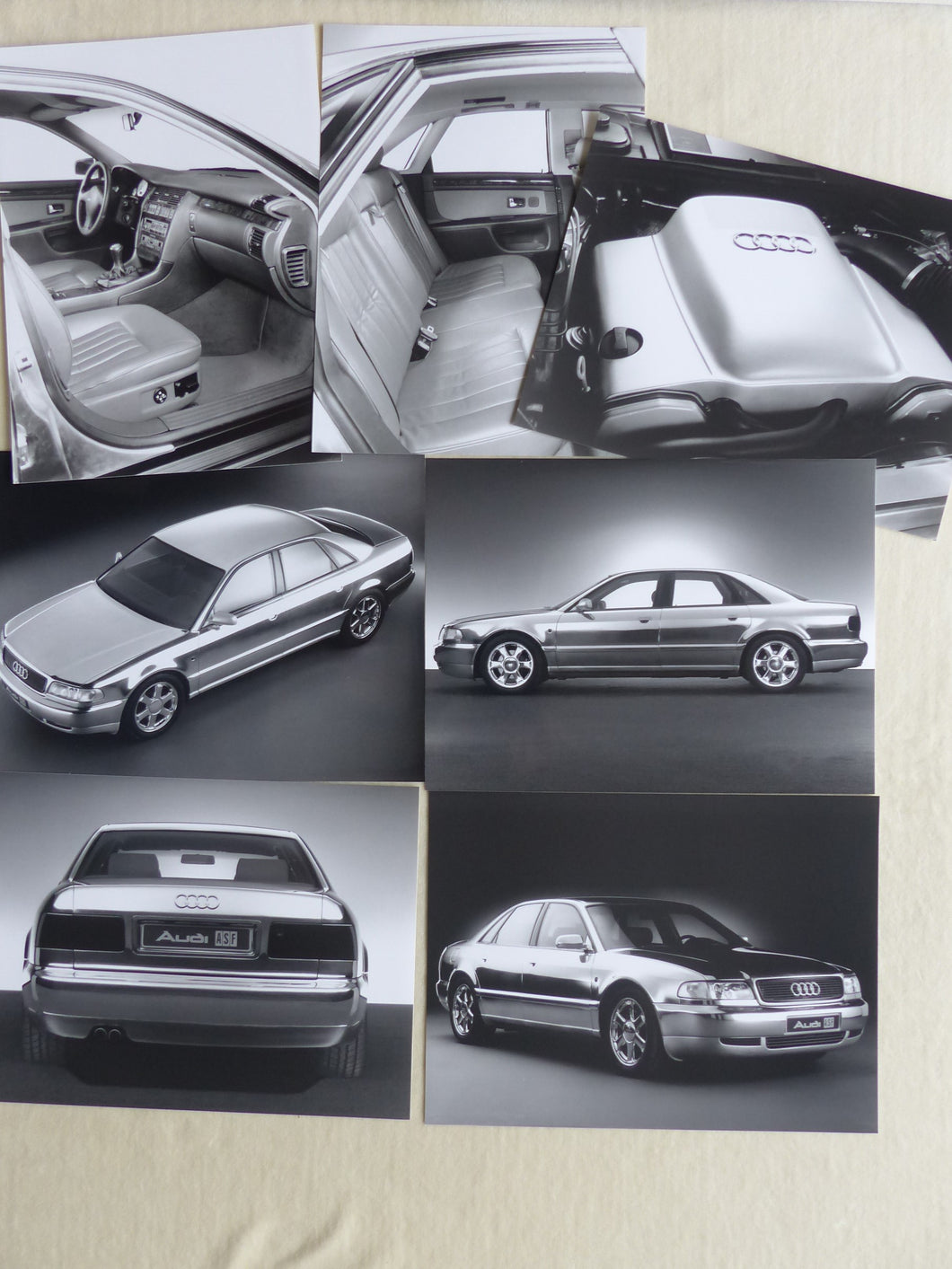 Audi Space Frame ASF A8 Concept Car IAA 1993 - 7x Original Pressefotos Konvolut