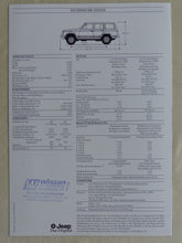 Lade das Bild in den Galerie-Viewer, Jeep Cherokee Limited MJ 1993 - Prospekt Brochure + Daten 09.1992
