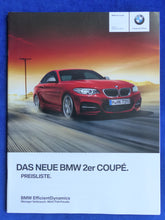 Lade das Bild in den Galerie-Viewer, BMW 2er Coupe M235i Typ F22 MJ 2014 - Prospekt Brochure + Preisliste 11.2013
