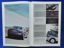 Lade das Bild in den Galerie-Viewer, Audi A4 Typ B6 - Daten &amp; Ausstattungen Ergänzungen - Prospekt Brochure 04.2001
