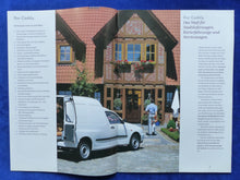 Lade das Bild in den Galerie-Viewer, VW Caddy Kastenwagen Kombi MJ 2000 - Prospekt Brochure 04.1999
