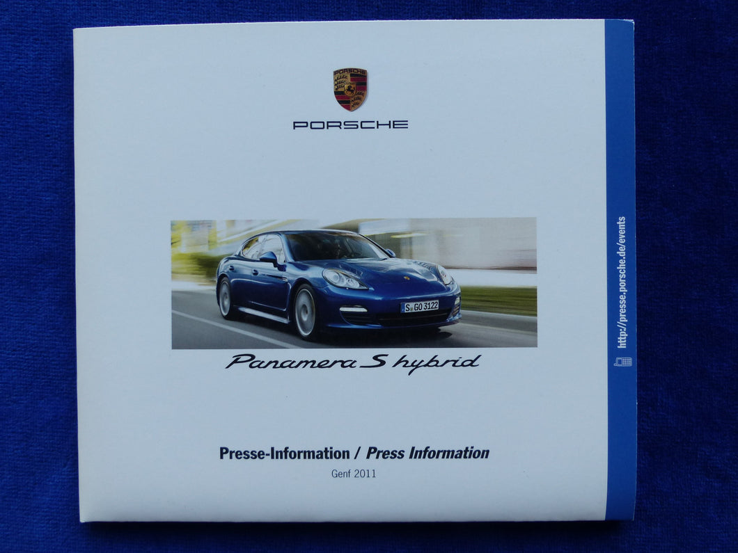 Porsche Panamera Cayman 911 Black Edition - Presse-Information CD press-kit 2011