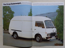 Lade das Bild in den Galerie-Viewer, Datsun Urvan Transporter Kombi Kastenwagen MJ 1982 - Prospekt Brochure 09.1981
