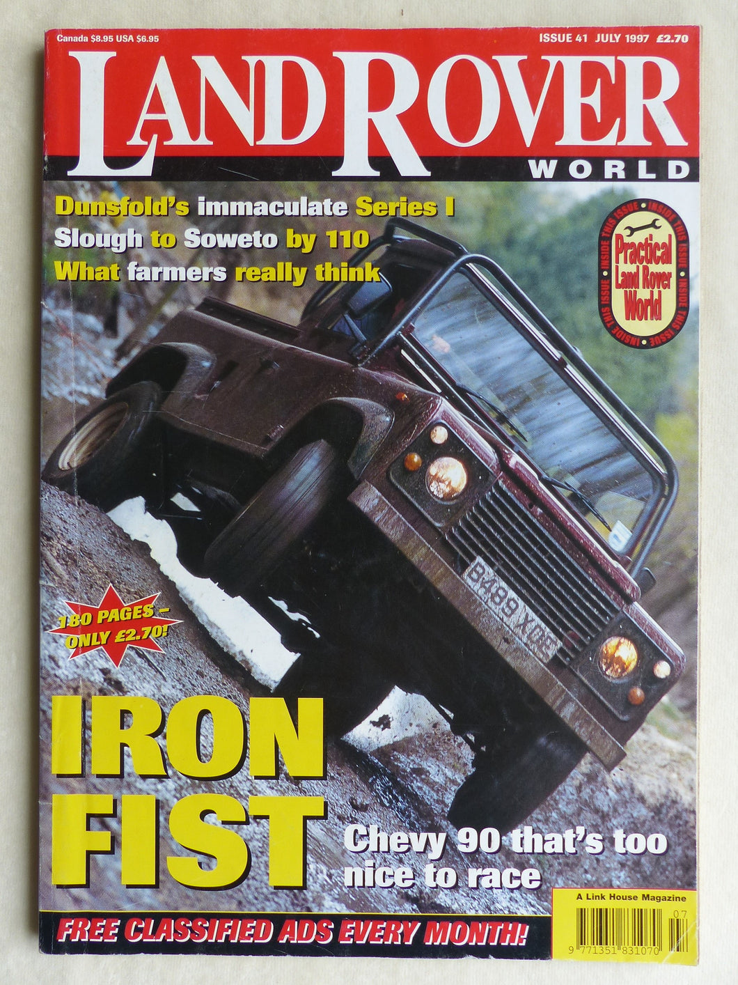 Land Rover World UK-Magazine 7/1997 - Series One Defender Discovery Range Rover