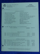 Lade das Bild in den Galerie-Viewer, TCI D4P80 Dynalift 544A - US-Prospekt Brochure + Daten + Preisliste 1981

