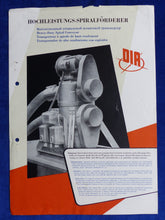 Lade das Bild in den Galerie-Viewer, DIA Hochleistungs-Spiralförderer - Prospekt Brochure 1955 DDR
