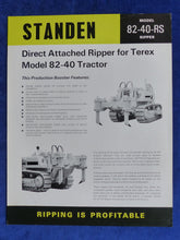 Lade das Bild in den Galerie-Viewer, Ateco Standen Ripper Terex Model 82-40-RS - Prospekt Brochure GB England
