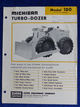 Lade das Bild in den Galerie-Viewer, Clark Michigan Turbo-Dozer Model 180 - US-Prospekt Brochure 1956 USA
