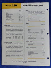 Lade das Bild in den Galerie-Viewer, Clark Michigan Turbo-Dozer Model 180 - US-Prospekt Brochure 1956 USA
