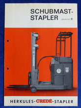 Lade das Bild in den Galerie-Viewer, Herkules Crede Elektro-Schubmast-Stapler EFS - Prospekt Brochure 04.1968
