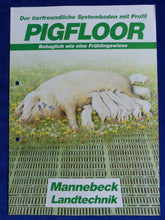 Lade das Bild in den Galerie-Viewer, Mannebeck Pigfloor Bodensystem Schweinehaltung - Prospekt Brochure 1993
